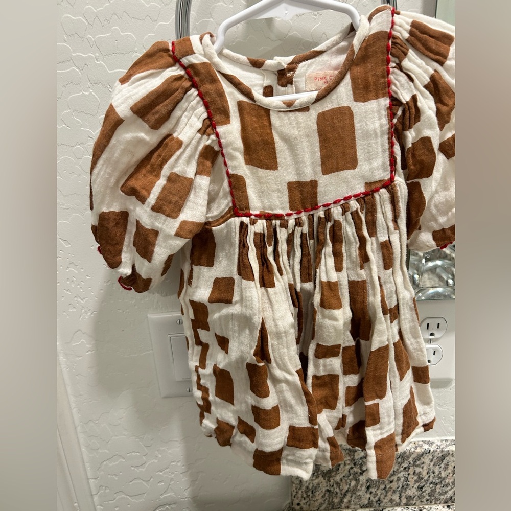 Pink chicken dress 3-6 months